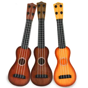 Guitarra musical de 4 cordas, mini ukulele clássico para educação precoce