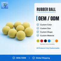 Balle d'étanchéité OEM ODM en NBR, silicone, EPDM, FKM pour vanne à boisseau sphérique, clapet anti-retour, pipeline – Taille personnalisée, fourniture directe usine, balle en caoutchouc massif