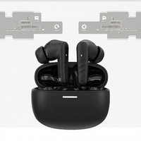 Earbud Nirkabel TWS ANC OEM, Pengisian Daya Tipe-C 5.3, Earphone Peredam Kebisingan untuk Perjalanan Sehari-hari