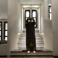 Vente en gros de jouets en peluche Super Soft Black Wizard Oz de 50 à 130 cm, unisexes, pour bébés et enfants, grand format, oreiller en mousse, animaux en peluche rembourrés en caoutchouc
