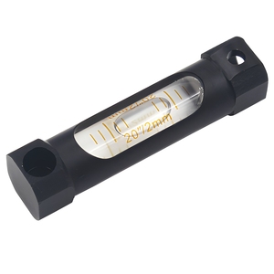 Mini Nivel de Burbuja Metálico de 60mm 20''/2mm, Grado Industrial, Óxido Negro, Visión de Doble Cara - Product Image 2