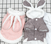 Vêtements d'hiver pour chiens Vêtements de lapin en velours épais Vêtements chauds pour petits chiens et chiots