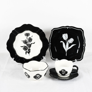 ชุดจานชามเซรามิกพอร์ซเลนรักษ์โลกสำหรับงานแต่งงานและโอกาสพิเศษ - Product Image 2