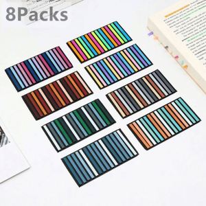 8 Paquetes de 2400 Hojas de Notas Adhesivas Transparentes de PET, Marcadores Autoadhesivos para Anotaciones en Libros, Índice de Lectura, Comienza la Clase - Product Image 3