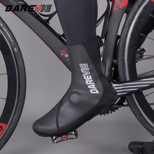 Scarpette per scarpette invernali Darevie copriscarpe per <span class=keywords><strong>bici</strong></span> da strada impermeabile antivento copertura per scarpe da ciclismo Mtb scarpe da ciclismo - Product Image 5