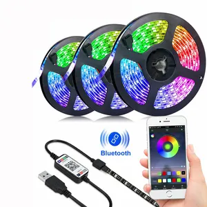 5V LED قطاع أضواء بلوتوث مرنة LED مع App التحكم USB إضاءة خلفية للتلفاز LED قطاع أضواء 5050smd RGB أضواء للتلفزيون