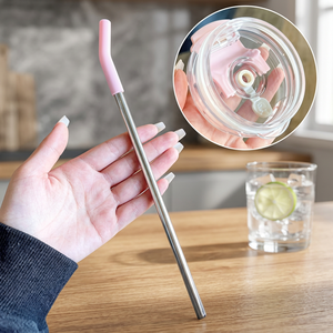 Metal <b>Drinking</b> <b>Straw</b> Reusable Minimalist Bar Accessory Single Piece - Product Image 3
