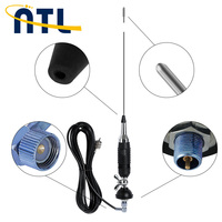 Antena CB Multiband ATL 27MHz untuk Komunikasi Mobil dan Radio Amatir Model Pabrik ATL-9 Plus 1580mm Hitam