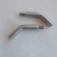Connecteur d'extrémité de barre en acier inoxydable 304 massif, finition satinée brossée, résistant à la rouille, pour barre de rampe d'escalier de 12 mm, directement de l'usine
