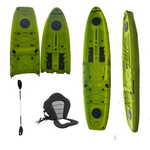 Kayak modulaire détachable en plastique LSF NEW, monoplace, 2 pièces, kayak de pêche, 11 pieds, deux sections, facile à transporter - Product Image 3