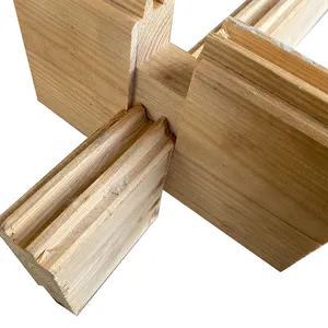 Manufacturers Supply In Wooden Log Cabin Construction For Glulam Log House Timber Supplier