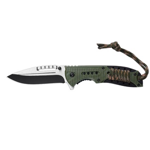 Cuchillo de Bolsillo Plegable Green Forest HK Personalizable de Grado OEM para Camping, Hoja de Acero Inoxidable 3CR13 Afilada como una Navaja, Mango de ABS con Acabado de Madera - Product Image 2