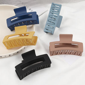 Pince à cheveux carrée en acrylique pour femmes et filles, 12 pièces, grande pince à cheveux, Simple poêle, coiffure de <span class=keywords><strong>bain</strong></span>, pour cheveux - Product Image 2