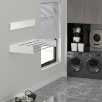 Cintre mural pliant pour le séchage des vêtements, porte-serviettes rétractable pour l'intérieur et l'extérieur, support chauffant pour sèche-linge