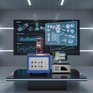 Machine d'essai d'analyse de courbe de course de charge testeur de déplacement de force clé de bouton - Product Image 1