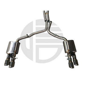 Tubo de <span class=keywords><strong>escape</strong></span> para <span class=keywords><strong>Audi</strong></span> S4/<span class=keywords><strong>S5</strong></span> B8 B8.5 3,0 T 2010 Silenciador Quad Tips <span class=keywords><strong>Escape</strong></span> Catback Acero inoxidable - Product Image 5