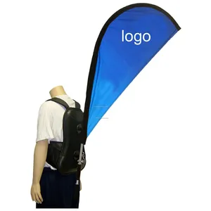 Sublimation Flagge Stoff Sublimation Rohlinge Polyester Feder Flagge Werbung Rucksack Teardrop Flag Banner