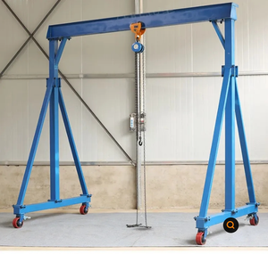 Grúa de pórtico móvil versátil: estructura robusta y fácil movilidad. Ampliamente utilizado en mercados de acero, sitios temporales y talleres de reparación - Product Image 4