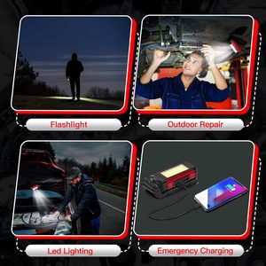 Battery Operated Swivel Function Magnetic Base Inspection Lamp for Car Repair <b>Workshop</b> and Camping Tool <b>Light</b> WD-508 Battery Ope - Product Image 3