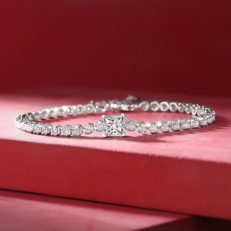 18k tennis bracelet mounting