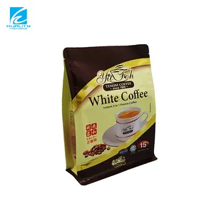 Custom Printed Empty Compostable Aluminum Foil Zipper Bag Plastic Pouches Bag For Coffee Powder Snack Whey Protein