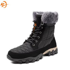 Nouvelle Arrivée Bottes d'Hiver en Tissu Extensible Plissé Style Italien pour Hommes Grande Taille 46 Vente en Gros Chaussures de Randonnée Longues Thermiques Automne - Product Image 2