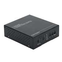 Boîtier d'instrument électronique en alliage d'aluminium anodisé sur mesure, boîtier de carte de circuit imprimé, boîtier de protection IP54, noir, 220x120x72mm, montage en rack
