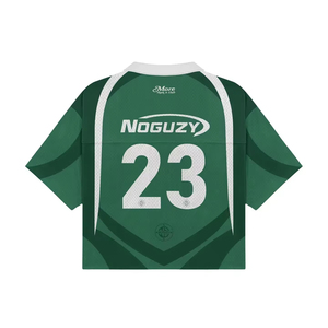 Maglietta Personalizzata YUCHEN per <span class=keywords><strong>Uomo</strong></span>, Stile Boxy Cropped Retro Football, Casual Oversize Vintage in <span class=keywords><strong>Rete</strong></span> di Poliestere, Polo Jersey - Product Image 6