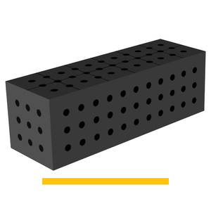 Steelplus gpph บล็อกเชื่อมต่อ600x200x200มม. หนา12มม. รู16มม. ตาราง50x50มม - Product Image 1