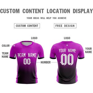 เสื้อฟุตบอลแบบกำหนดเอง คอวี ระบายเหงื่อได้ดี สำหรับผู้ใหญ่ ทั้งชายและหญิง พิมพ์ลายแบบ Sublimated ชื่อทีม เบอร์ เลขที่ และโลโก้ - Product Image 3