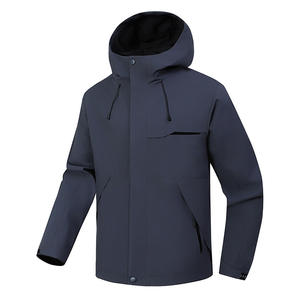 <span class=keywords><strong>Veste</strong></span> <span class=keywords><strong>imperméable</strong></span> et coupe-vent pour homme et <span class=keywords><strong>femme</strong></span> avec capuche de sport amovible et col montant pour les voyages - Product Image 4