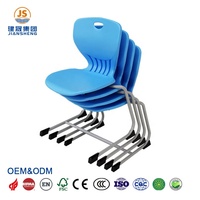 Chaise de bibliothèque pour lycée et université, homologuée CE, écologique, durable, empilable, respirante, ergonomique, en plastique, design moderne, L.doctor