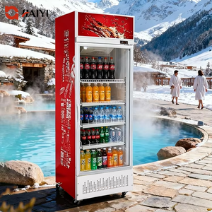 Vitrine réfrigérée pour boissons, porte en verre, refroidisseur de boissons pour magasin de proximité - Product Image 1