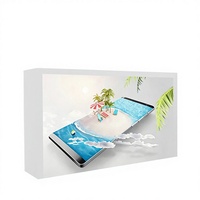 YINGTOUCH - Vitrina Transparente Holográfica 3D de 85 Pulgadas - Serie Empresarial Blanca, Pantalla Táctil Interactiva, Humano Digital Todo en Uno