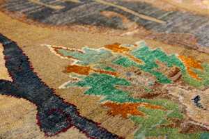 Custom Size Hand Knotted Tibetan Wool Silk Area Carpet Handmade Luxury Floor Rug for Residential Hotel Office and Commercial Use - Product Image 6