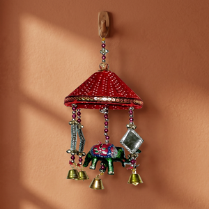 Campanas de decoración navideña con trabajo de espejo - Product Image 3