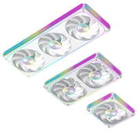AntarcChill - Juego de Ventiladores de Refrigeración Integrados de 360 mm, Rodamiento Hidráulico, 12 V CC, PWM, ARGB, para Disipación de Calor de Computadoras, Compra al por Mayor