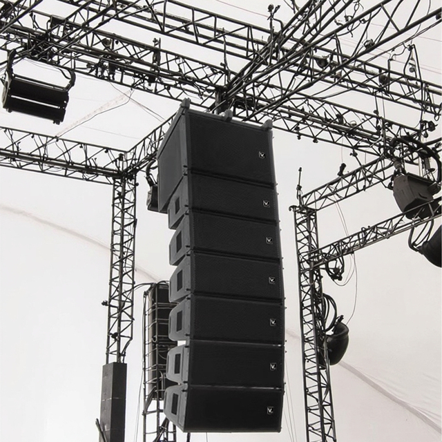 H2A Dual 10inch Powered 1600W (RMS) Line Array Speaker System Outdoor Stage PA Live Performances Events