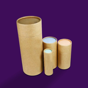 Tubo de Cartón Blanco al por Mayor con Diseño Personalizado para Desodorante Natural en Barra, Envase Cosmético - Product Image 2