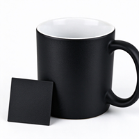 Tasse à café en céramique avec soucoupe, mug en porcelaine avec bord doré pour le thé de l'après-midi