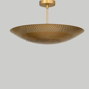 โคมไฟเพดานทองเหลืองทรงสปุตนิกทำมือสุดหรู สไตล์โมเดิร์นกลางศตวรรษ โคมไฟห้อยดีไซน์เนอร์สำหรับห้องนั่งเล่นและห้องรับประทานอาหาร - Product Image 4