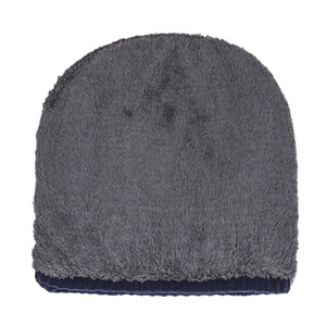 Men's Winter Hat Set Knitted Wool Fleece Lined Warm Windproof 2 Piece Beanie Scarf Combo Adult Coffee Color - Product Image 5
