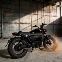 HIMOTO Black Warrior/Black Knight Moto Électrique Tout-Terrain 48V à Pneus Larges pour Adultes, Batterie au Lithium, Cadre en Alliage d'Aluminium, Export