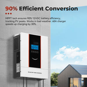 새로운 12V/220V 하이브리드 인버터, 1200W 태양광 인버터, 12V/230V 순수 정현파 태양광 인버터 - Product Image 4