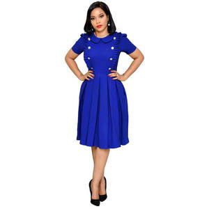 Vêtements Femme Grande Taille Robe Décontractée Imprimée à Manches Courtes - Product Image 2