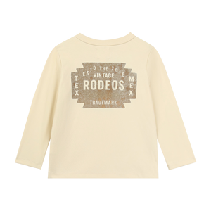 เสื้อยืดคอกลมลำลองสำหรับเด็กผู้ชาย ผ้าฝ้าย 100% แขนยาว มีฮู้ด พิมพ์ลายตัวอักษรสีเหลือง ปลายแขนรัดรูป เสื้อผ้าสำหรับเด็ก - Product Image 1