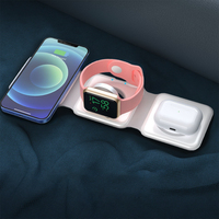 Produits innovants 2025, chargeur sans fil 3 en 1 à charge rapide 15W pour iPhone, montre, écouteurs, support magnétique léger en matériau PC