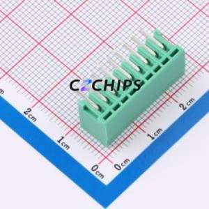 MX2EDGR-2.5-09P-GN01-Cu-A Plug-in Terminal Block Bent Lead Through Hole,P=2.5mm Board-to-Board / Socket Closed 1x9P 2.5mm Green - Product Image 2