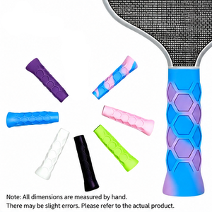 Poignée de pickleball en silicone Dabojin 5,25 pouces - Sensation régulière, soulage le coude de tennis, améliore l'adhérence, réduit les vibrations, soutien des doigts - Product Image 6