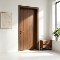 Puertas Interiores de Madera Maciza Minimalistas con Borde Estrecho y Aislamiento Acústico para Uso en Hoteles - Venta al por Mayor de Conjunto Completo